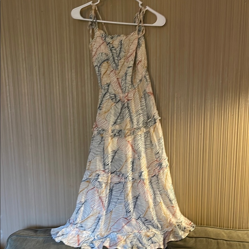 Elegant Multicolor Patterned Dress